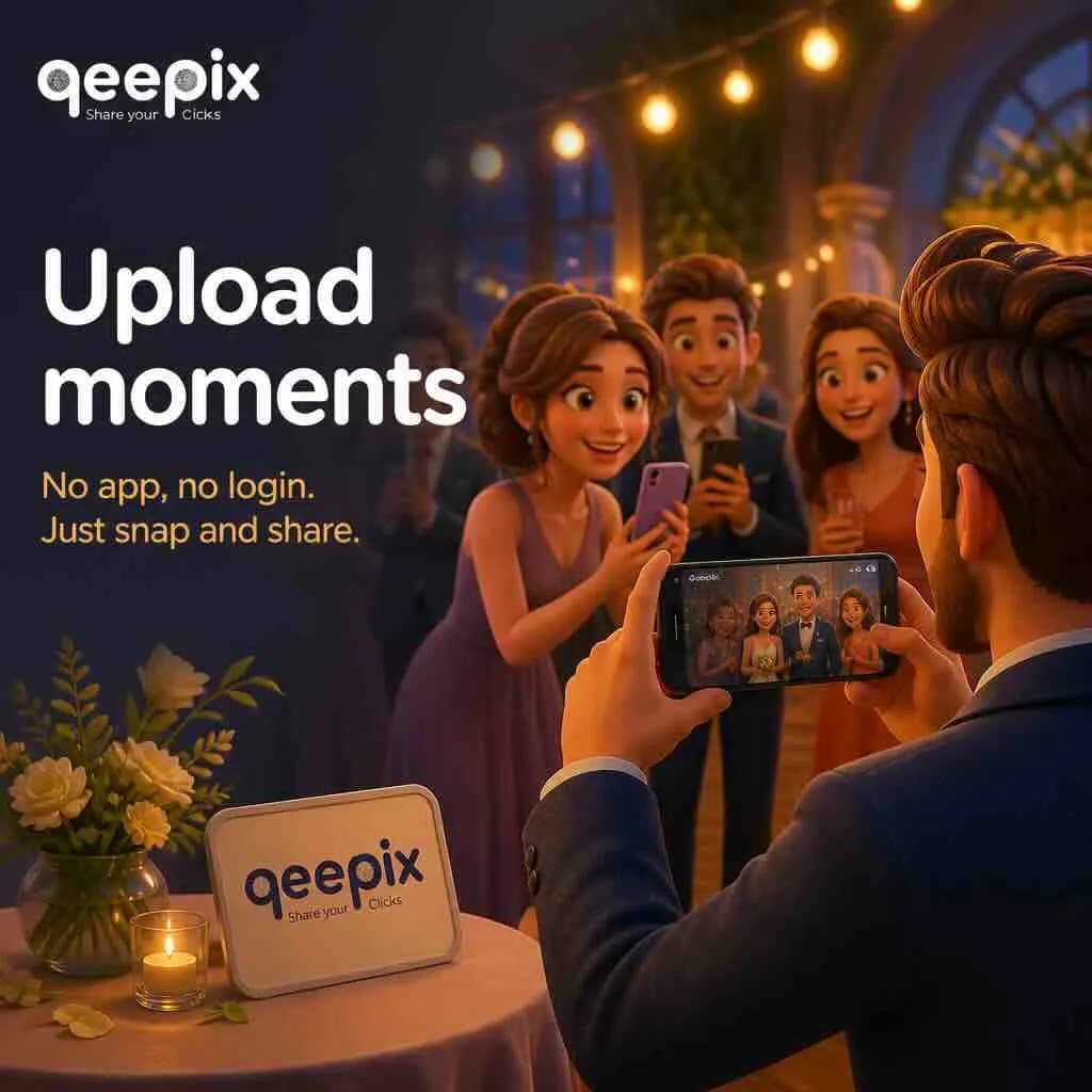 Upload moent without login and no app download